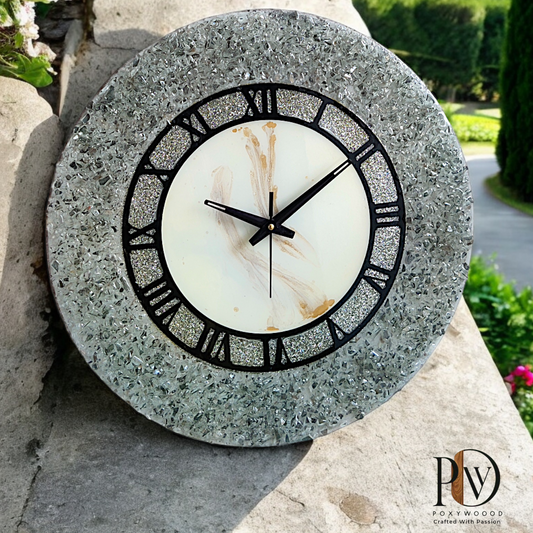 Diamond Frost Decorative Wall Clock – Luxury Home Decor