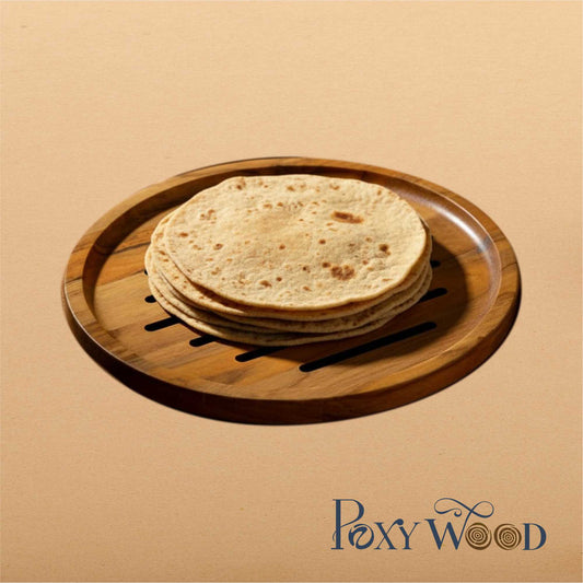 Round Wooden Roti Cooling & Serving Plate