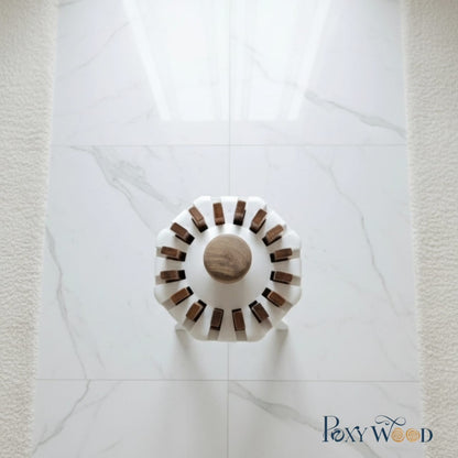 PoxyWood NatureBreeze Premium Solid Teakwood Drying Stand