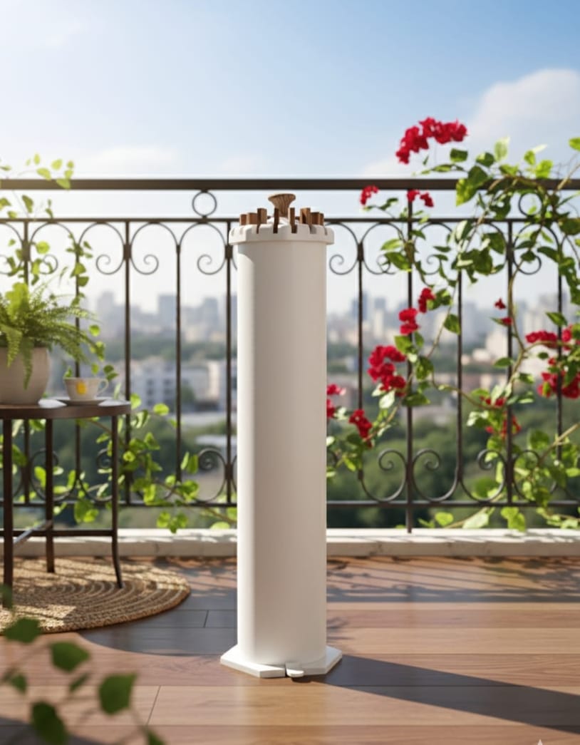 PoxyWood NatureBreeze Premium Solid Teakwood Drying Stand