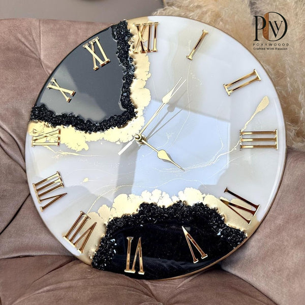 Black and Blue Clocks