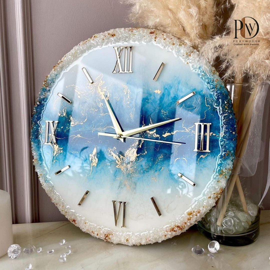 Engaging Sky Reflection resin Wall Clock