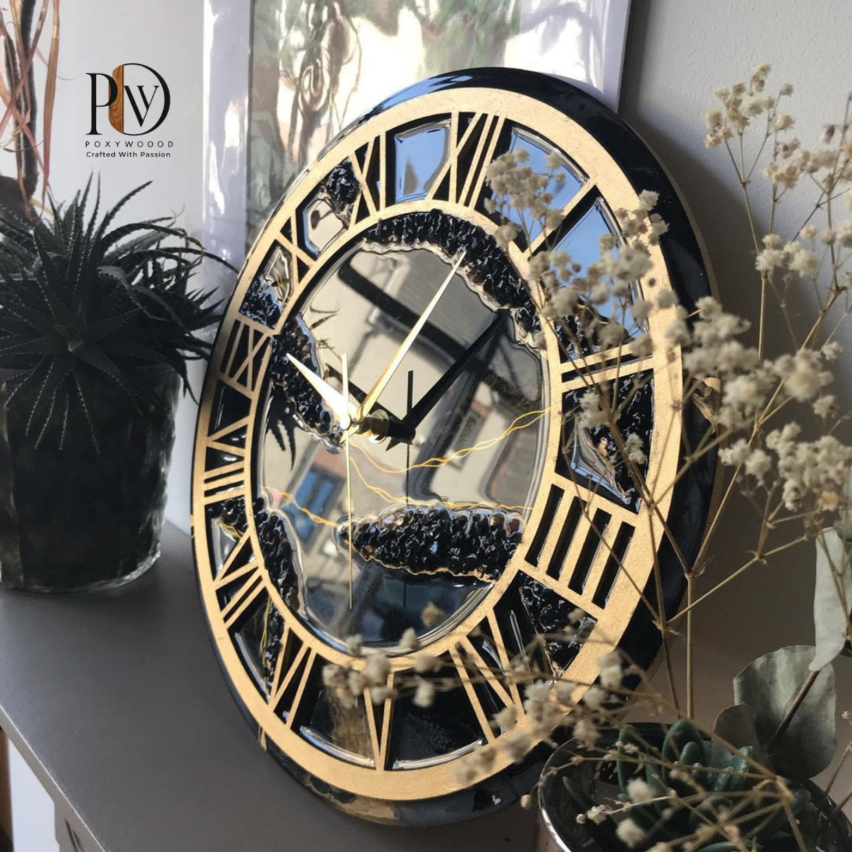 Eclipse Noir Luxury Statement Wall Clock