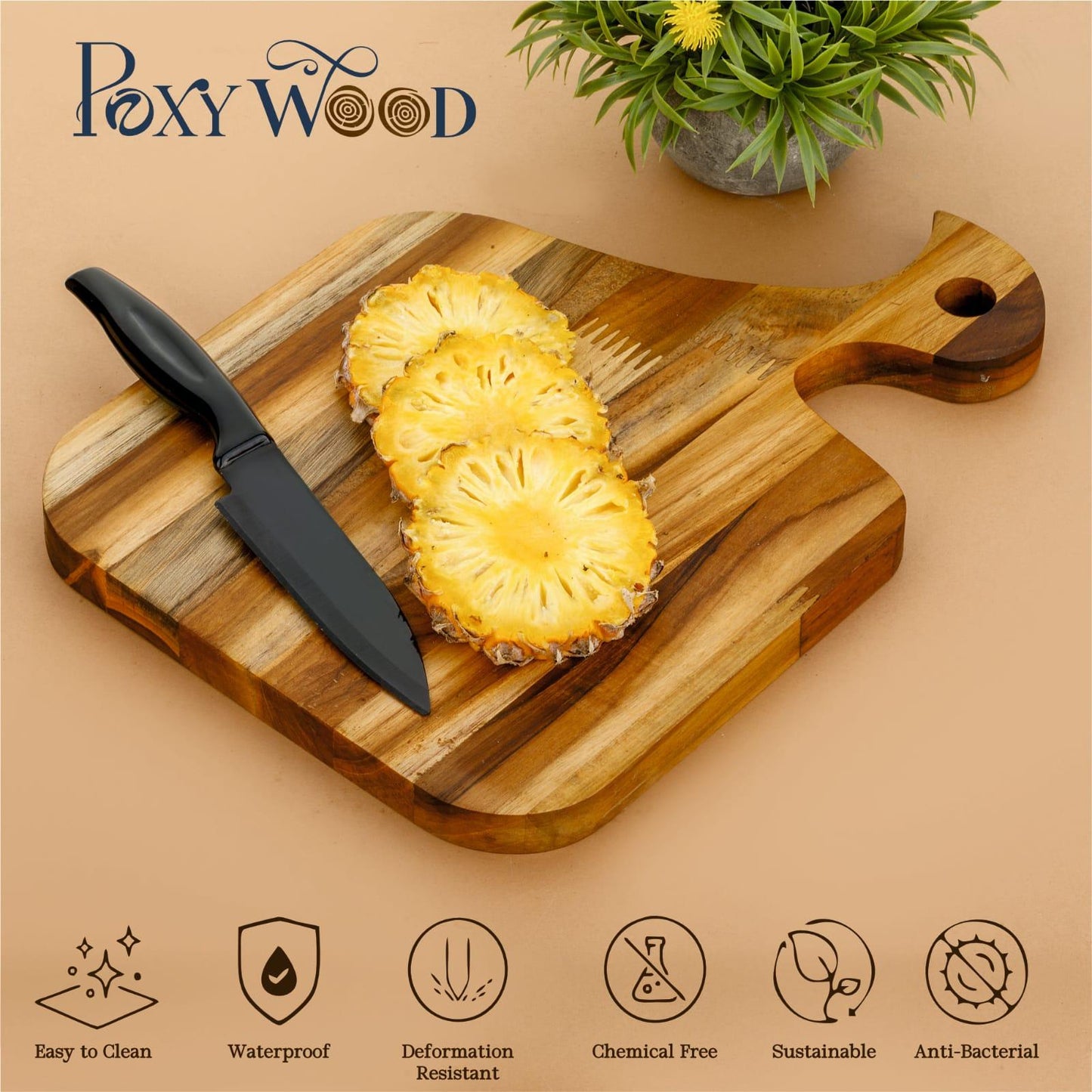 Teak Wood Duck head Shaped Chopping Board