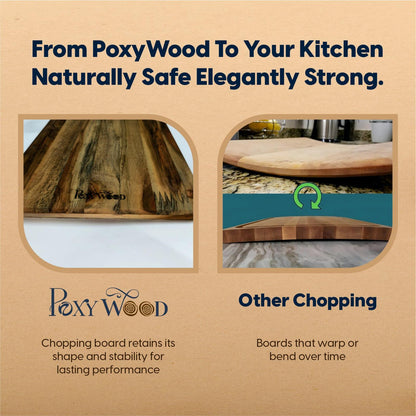 Teak Wood Round Shaped Chopping Board