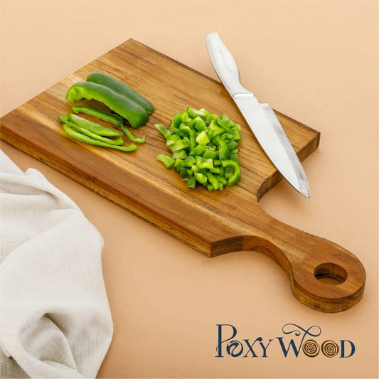 Teak Wood Paddle Shaped Chopping Board